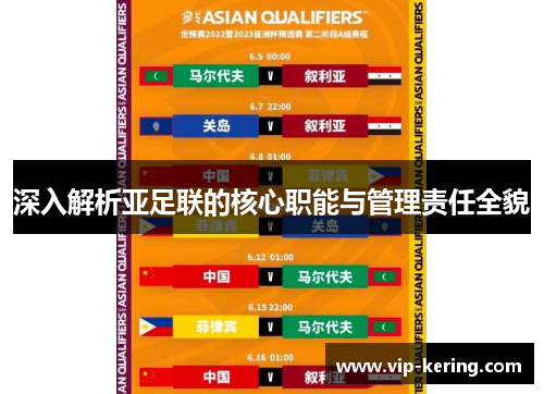 深入解析亚足联的核心职能与管理责任全貌
